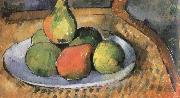 Paul Cezanne pears on a chair Sweden oil painting artist